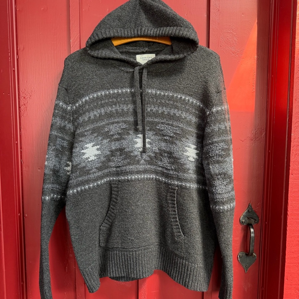 American Eagle Wool Nature Hoodie American Eagle! Like NEW! 🦅 🌲